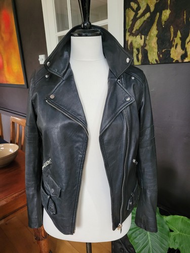 Zara basic black sheep - black, leather
