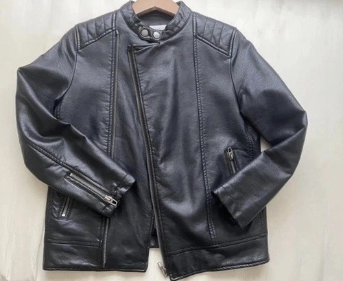 Zara faux leather bomber