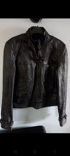 100 real leather jacket zara - leather,