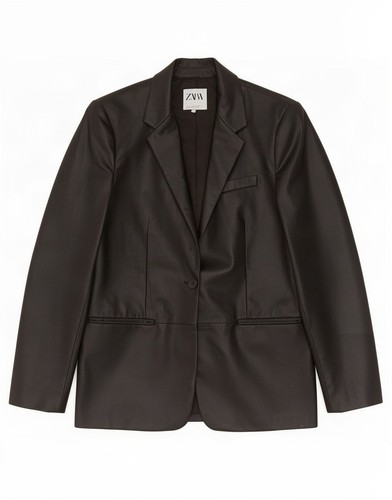 Zara womens button faux - 1,
