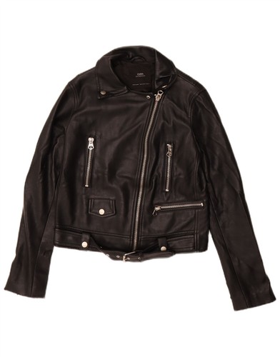 Zara womens faux leather - leather, biker