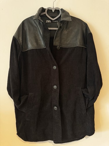 Zara black cord faux - cord, &