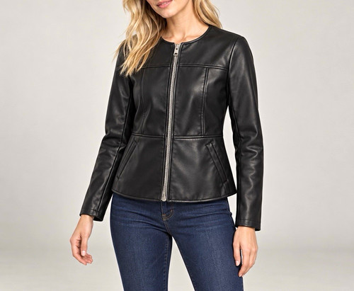 Zara women black faux - women’s,