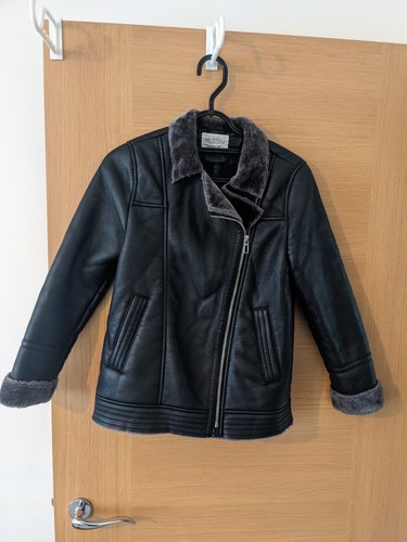 Zara black faux leather grey - faux,