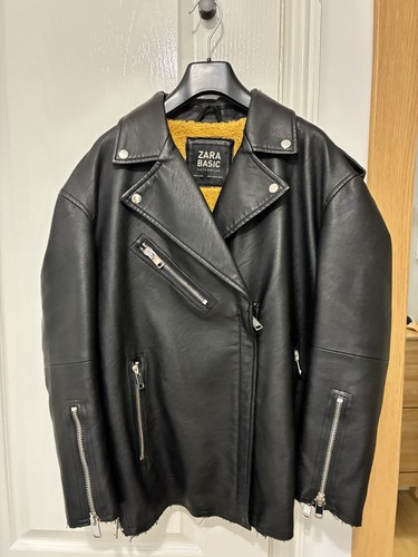 Zara women biker black - zara,