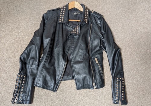 Zara black real - zara, leather