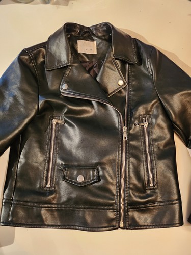 Zara kids black faux - kids,