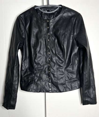 Zara black faux leather - zara,