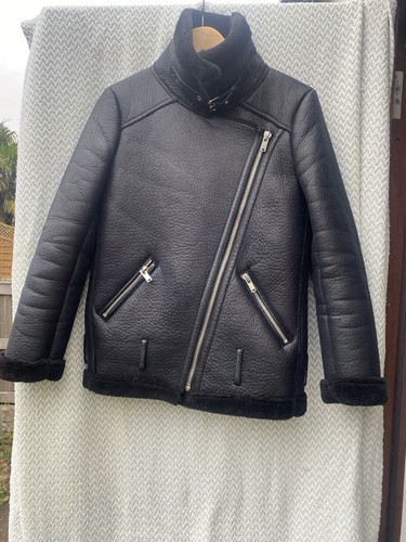 Zara black faux - zara,
