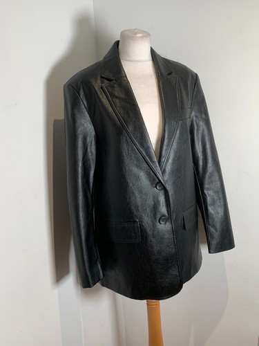 Zara faux leather blazer - zara,